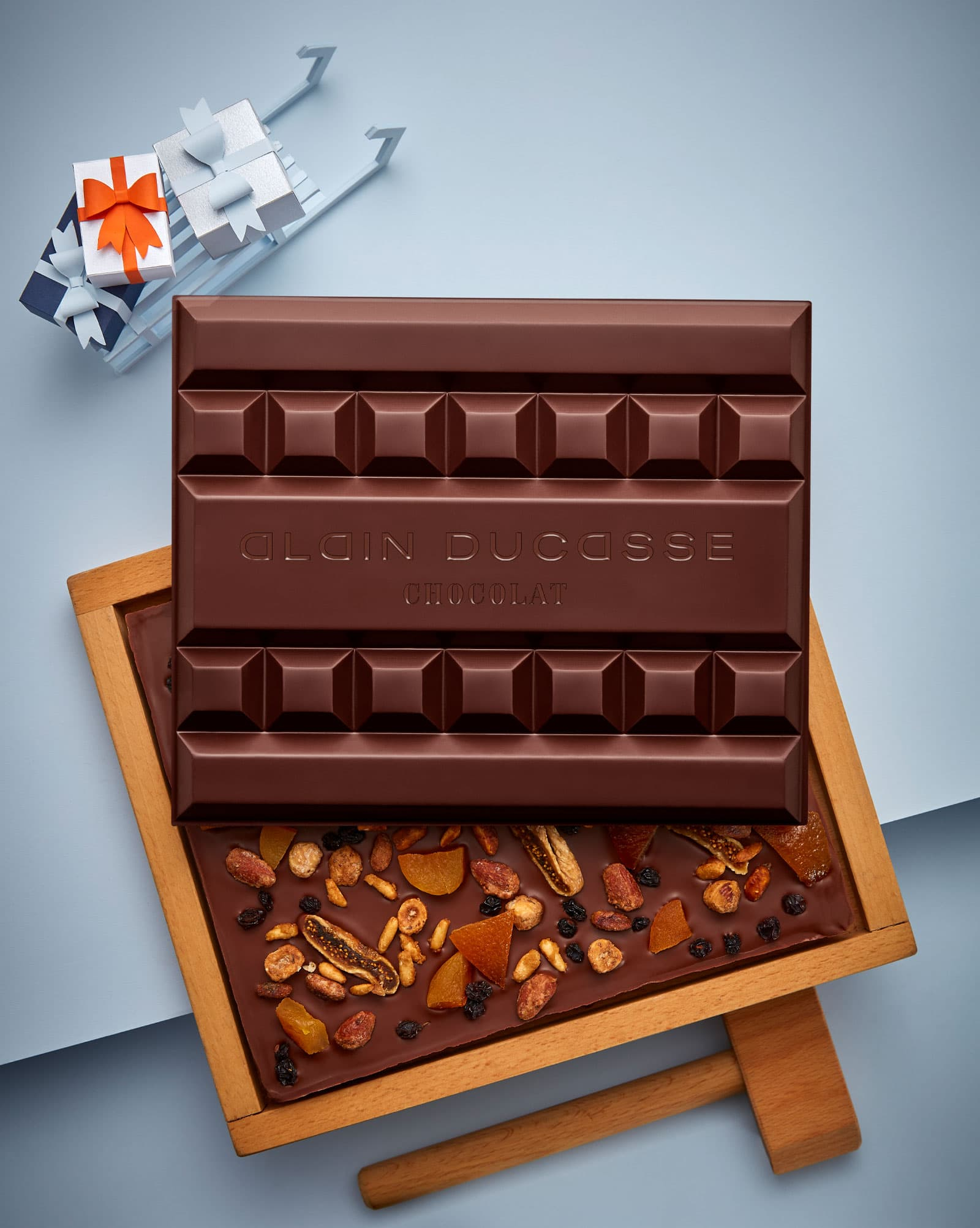 Bloc de chocolat Noël & maillet