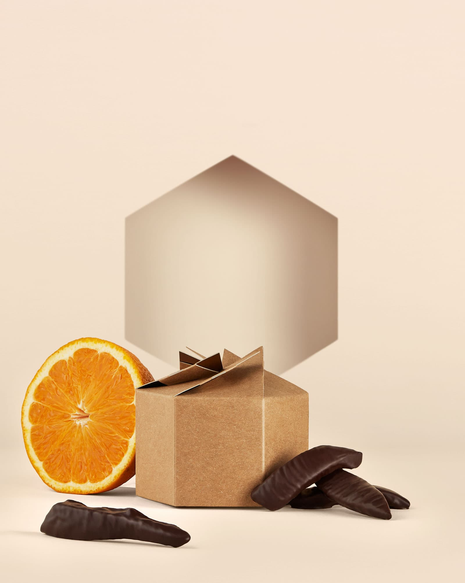 Oranges confites au chocolat